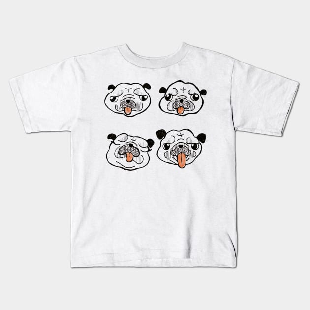 Faces of Lala Kids T-Shirt by MightyFam